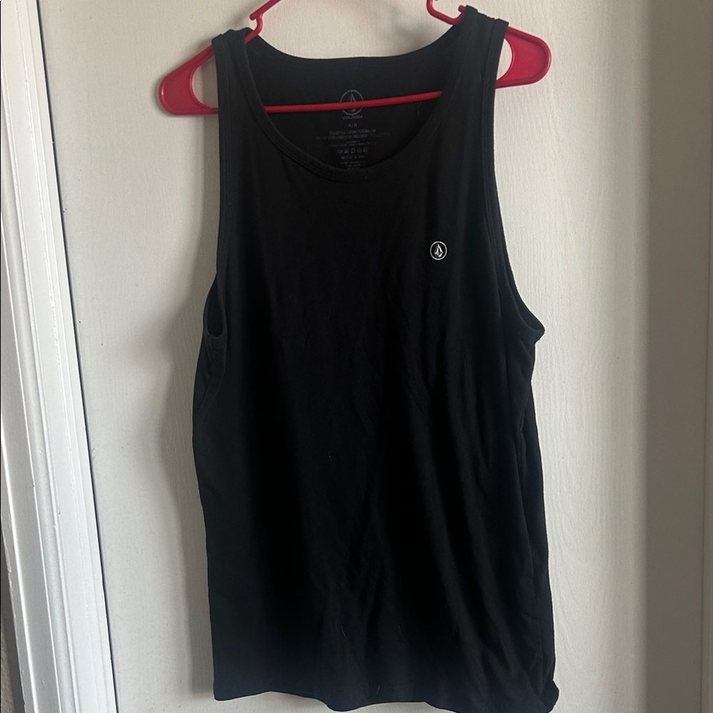 Volcom Black Sleeveless Top with Logo